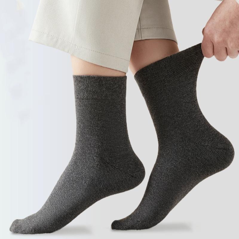 5 пар мужских зимних теплых носков, прочные носки, дышащие хлопковые носки