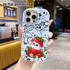 Чехол для телефона: 2D плоский, подходит для защитного чехла iPhone 18 17 16 15 14 13Pro, маленький призрак в чехле с клубникой, идеальный Рождественский и Хэллоуинский ho