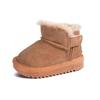Winter  Baby Snow Boots Leather Thick Plush Warm Toddler Kids Shoes  Little Girls Boys Boots EU 15-25