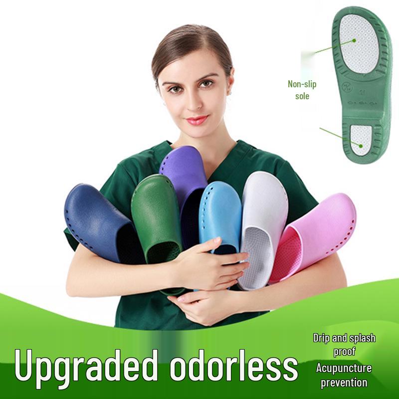 Non-Slip Closed-Toe EVA Surgical Clogs - Soft, Breathable, Comfort for Medical Staff