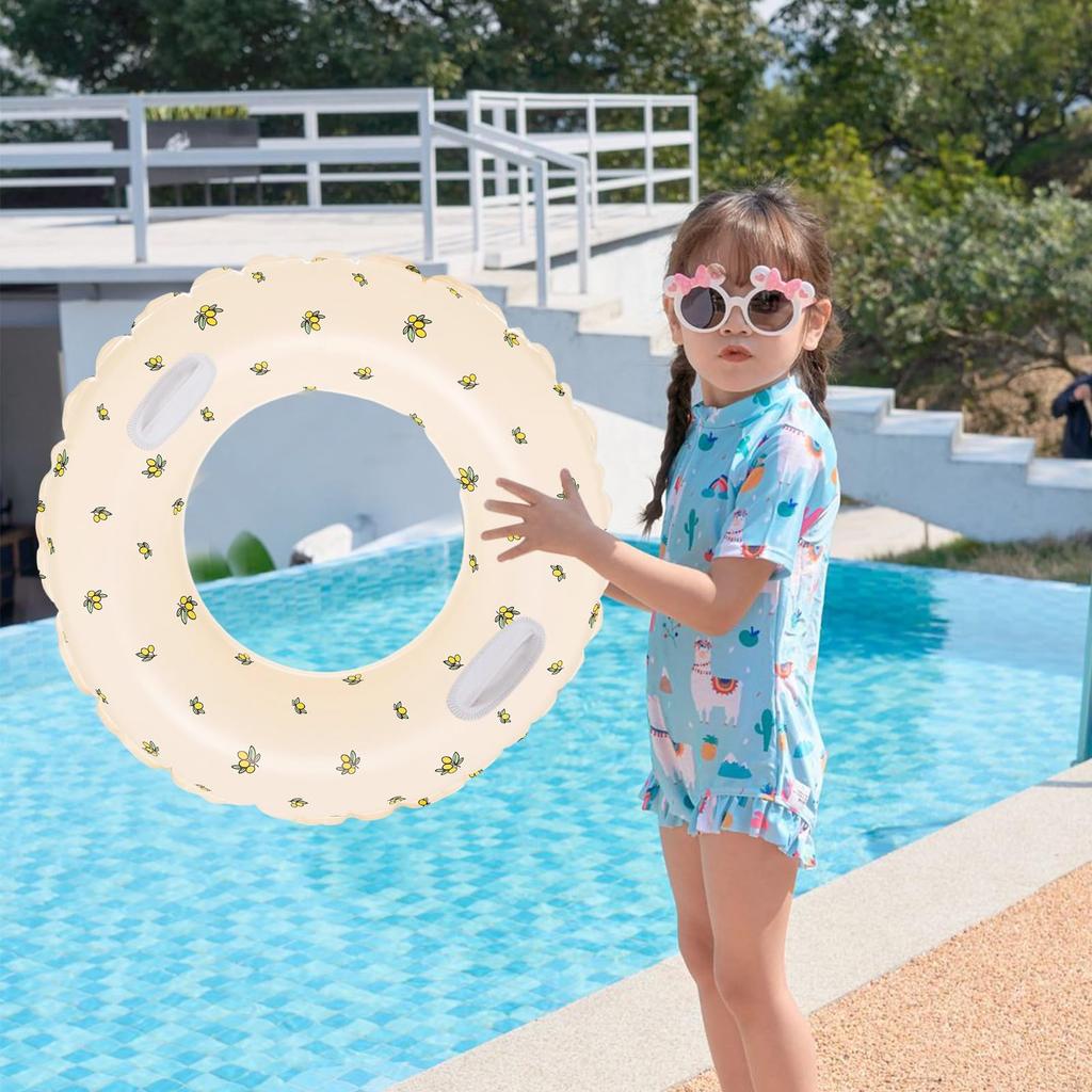 Круг для плавания с 2 виниловыми ремонтными лентами, Одноместный круг для детей и взрослых, Форма О, Сильная плавучесть, Толстый, Прочный, Устойчивый к протечкам, Стабильный,