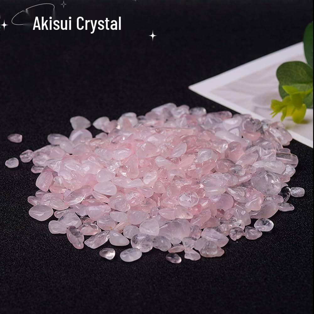 Мадагаскарский розовый кварц, дробленый необработанный камень для подношения Будде и демагнетизации