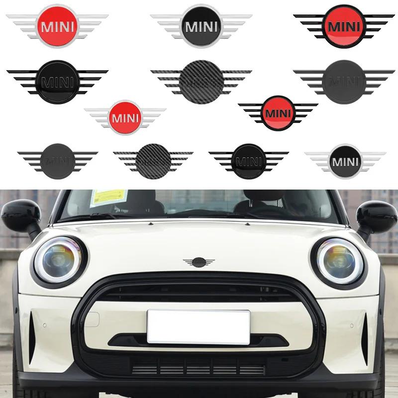 ABS Car Front Hood Emblem Rear Trunk Badge Stickers For Mini Cooper JCW R55 R60 R61 F55 F56 F57 F60 R50 R53 R56 Auto Accessories a4