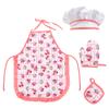 Play House Kitchen Toys Kit Chef Suit Apron Cake Mini Baking Mold Glove Spoon Cup Hat Tool Pretend Play Girls Birthday Gifts