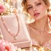 Lightweight Full Rhinestone Necklace Closely Set Rhinestone Minimalist Necklace  Office
