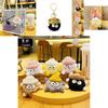 Cute Plush Yarn Hat Keychain Creative Cartoon Bag Pendant Gift For Parties