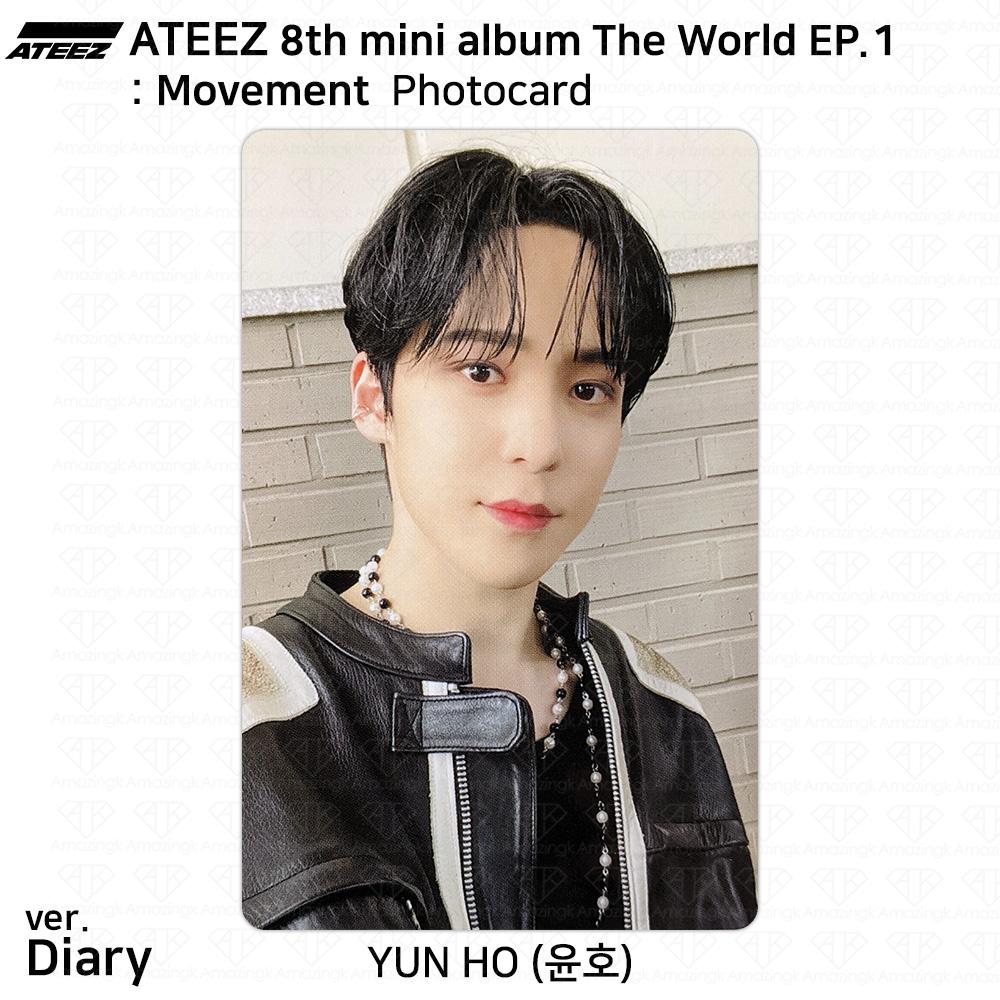 ATEEZ 8-й мини-альбом The World EP.1 : Официальное удостоверение личности движения Фотокарта КПОП