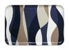 TATSU-CRAFT NR Lunch Tray, Large, Scandinavian Wave Blue, Non-Slip, Microwave-Safe, Stylish Plastic Tray, Available In Large and Small, Square and