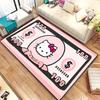 Милый ковер с принтом мультфильма Hello Kitty, нескользящий и устойчивый к пятнам, идеально подходит для декора спальни и гостиной.