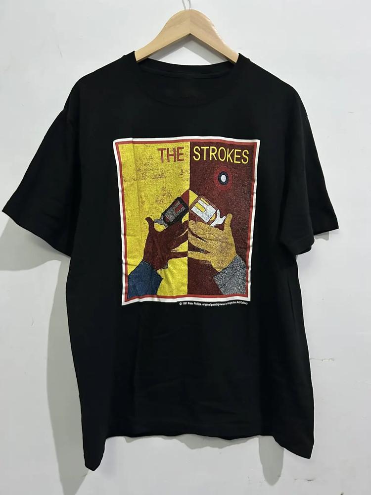 Vintage The Strokes Room On Fire Tour T-Shirt Size S To 5XL NE141 Unisex T-Shirt