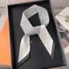 Fashion Skinny Silk Scarf for Women Fashion Hair Ribbons Headbands Bandana Female Bag Wrist Wrap Neckerchief Foulard Neck Ties