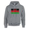 Sweat à capuche - PIXELFORMA - Drapeau du Malawi - Gris - Длинные манши - Col capuche