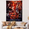 Hellboy Tapestry Wall Hanging, Comic Movie Poster Art, Dark Wall Decor for Bedroom Living Room Dorm