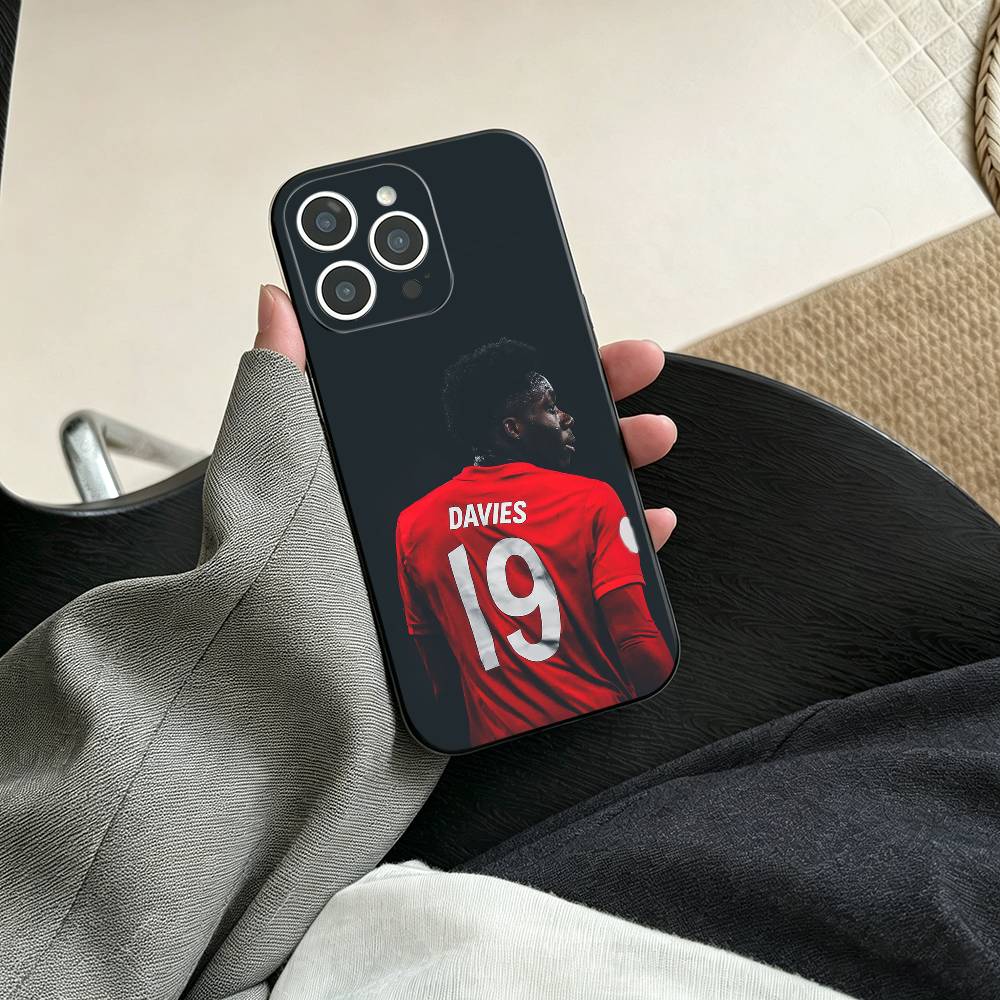 A-Альфонсо Дэвис Чехол для телефона для iPhone 17, 16, 15, 14, 13, 12, 11 Plus, Pro Max, Другие Мягкий Черный Чехол