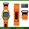 Сменный нейлоновый холщовый ремешок для Casio G-Shock GMW-B5000 Металлические квадратные часы - Спортивный водонепроницаемый регулируемый ремешок Аксессуар