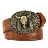 Floral Engraved Buckle Western Cowboy Belts PU Leather Leather Belt Fashion Waistband Belts  Jeans