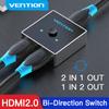 Vention HDMI Splitter Switch HDMI 2.0 4K Bi-Direction 1x2/2x1 Adapter for PS3/4 TV Box DVD