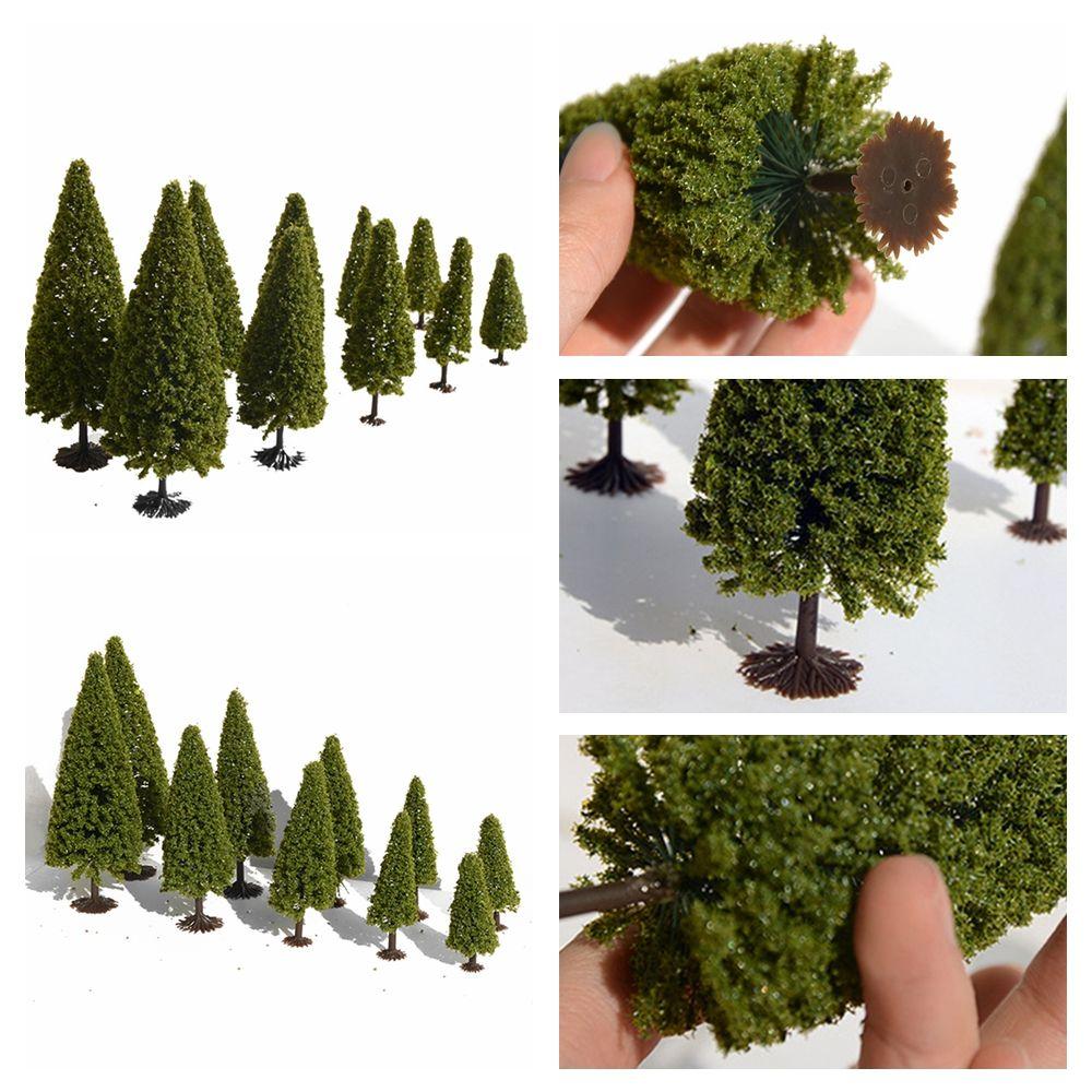 Building Model Dollhouse Ornament Christmas Tree Pine Tree Model Tower Pine Greening Landscape