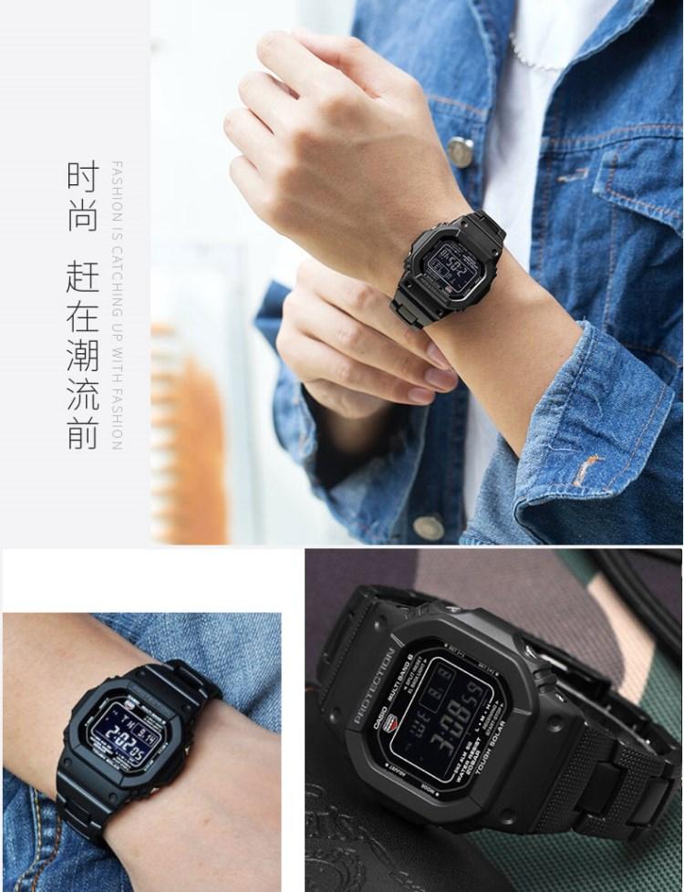 Для Casio G-SHOCK DW-5600 DW6900 DW9600 GW-M5610 Черный Пластиковый Ремешок для часов Ремешок Выпуклый конец 16 мм Мужские Браслет Аксессуары для часов