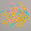 100 Pcs Colorful DIY Crochet Weave Knitting Marker Marking Ring Marking Circle Sewing Accessories