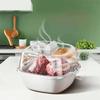 Removable Food Preservation Defroster Ultraviolet Drain Basket Household Meat Defroster  Fruits