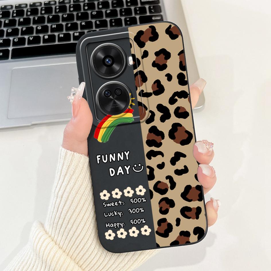 Nova 12 SE Case For Huawei Nova 12 SE Cover 2024 Fashion Painted Liquid Silicone Anti-Fall Protective Bumper For Nova 12SE Funda