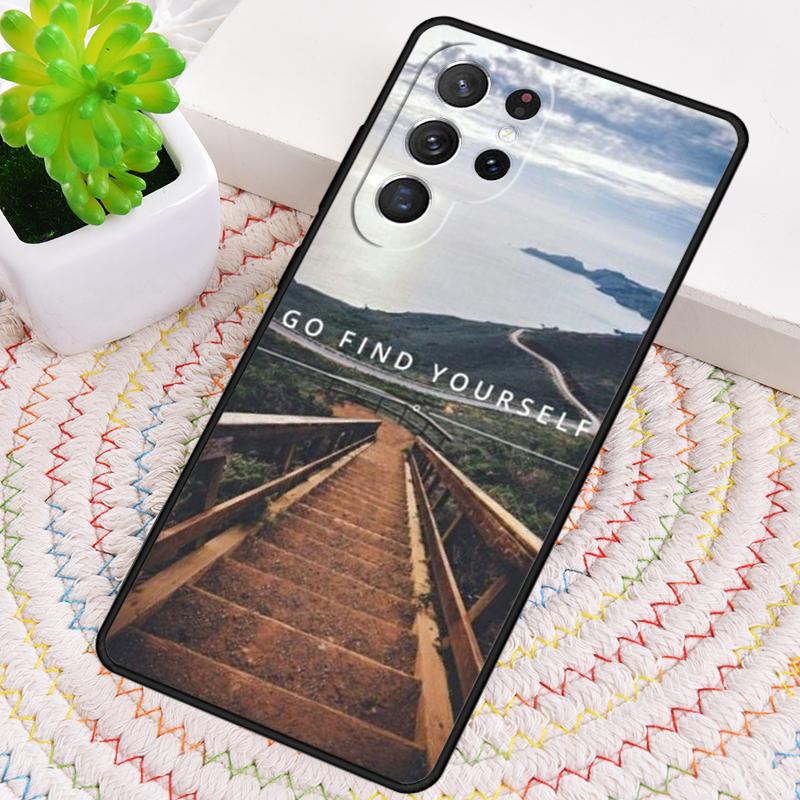 Путешествия горы море пляж цитаты ТПУ чехол для телефона для Samsung Galaxy note 10 pro S26 S25 S24 S23 S22 Ultra Plus S21 FE S20