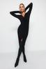 Women's Dress New Season Fashion Black Fitted Knitted Elegant Evening Dress