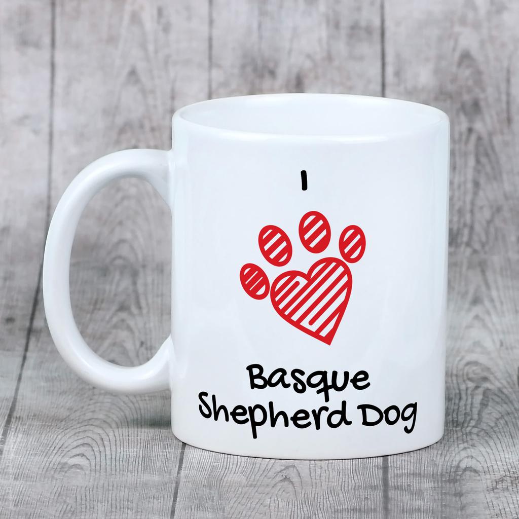 Basque Shepherd Dog, Basque Sheepdog - cup with a dog, cute cup with graphics, a gift with your photo from the Art-Dog brand