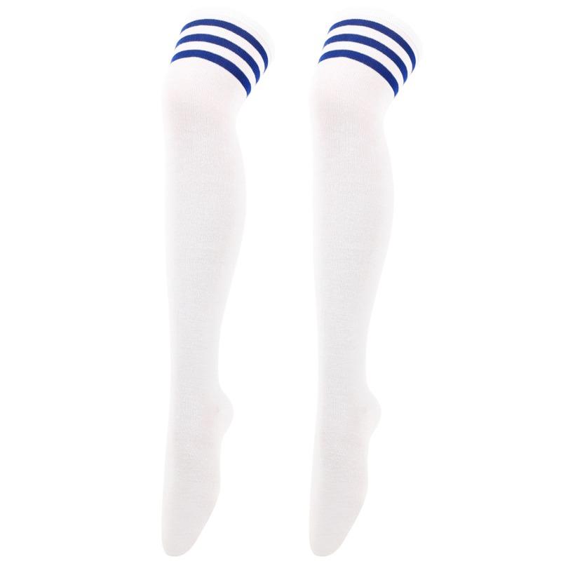 Women Over Knee Thigh High Socks Academic Style Solid Corlor Long Socks Over The Knee Stockings For Ladies Girls