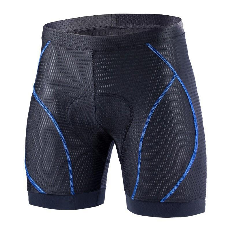 Mens Cycling Shorts With Gel Pad Chamois Road Bike Commuting Running Breathable Quick-Dry Compression Underwear