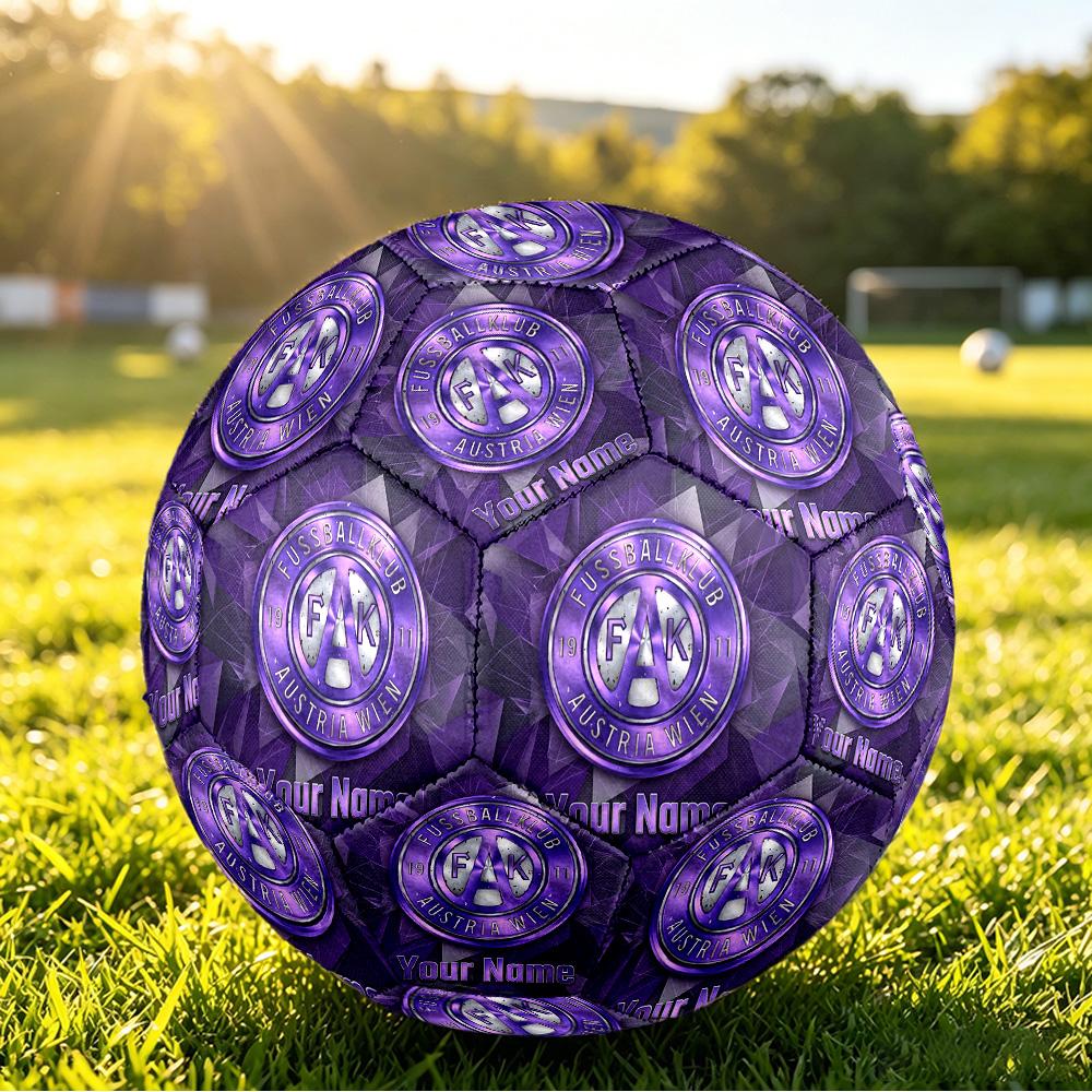Personalized Size 5 Football Austria Wien FC Pattern Outdoor Game Sports Ball Gift