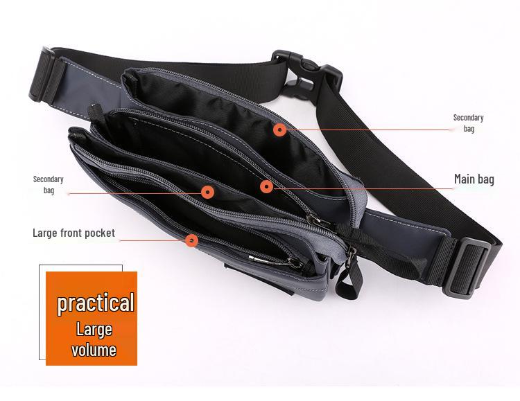 Новая мужская модная многофункциональная спортивная поясная и нагрудная сумка через плечо