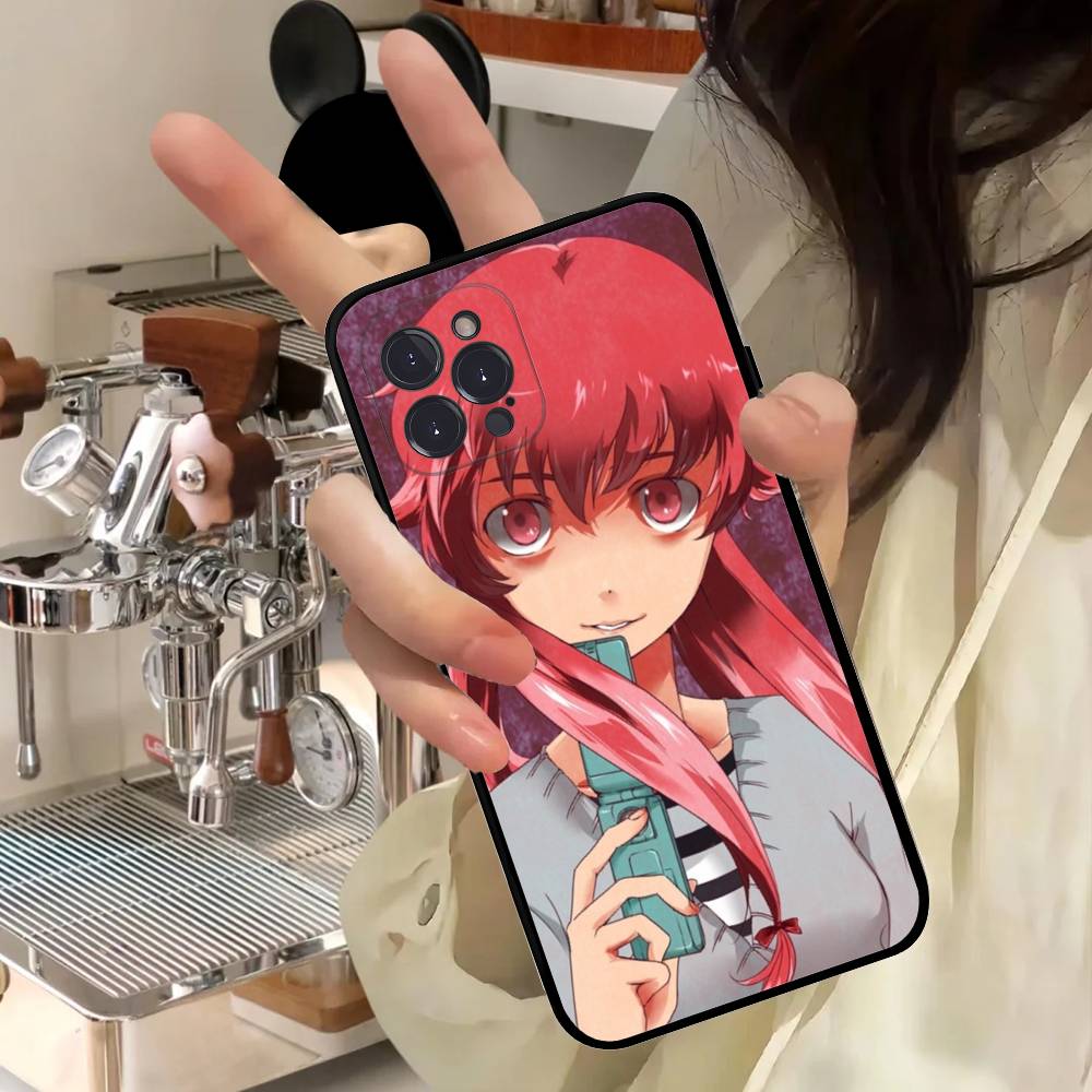 Чехол для телефона в стиле аниме Mirai Nikki (Дневник будущего) для iPhone 16 15 14 13 12 11 17 Pro Max, Простой задний мягкий чехол из ТПУ