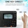 Liquid Crystal Display Full Band Radio Recorder MP3 Player TF Card USB Support