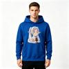 Men's Print Pullover Hoodie, Anime Elf White Hair Character Pattern Casual Long Sleeve Sweatshirt for Daily Wear