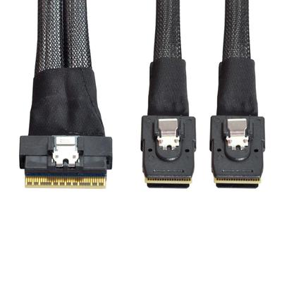 Chenyang CY 8i Ultraport Slimline SAS Slim на Dual Mini SAS SFF-8654 74-контактный PCI-E 4.0 SFF-8087 Кабель, PCI-Express