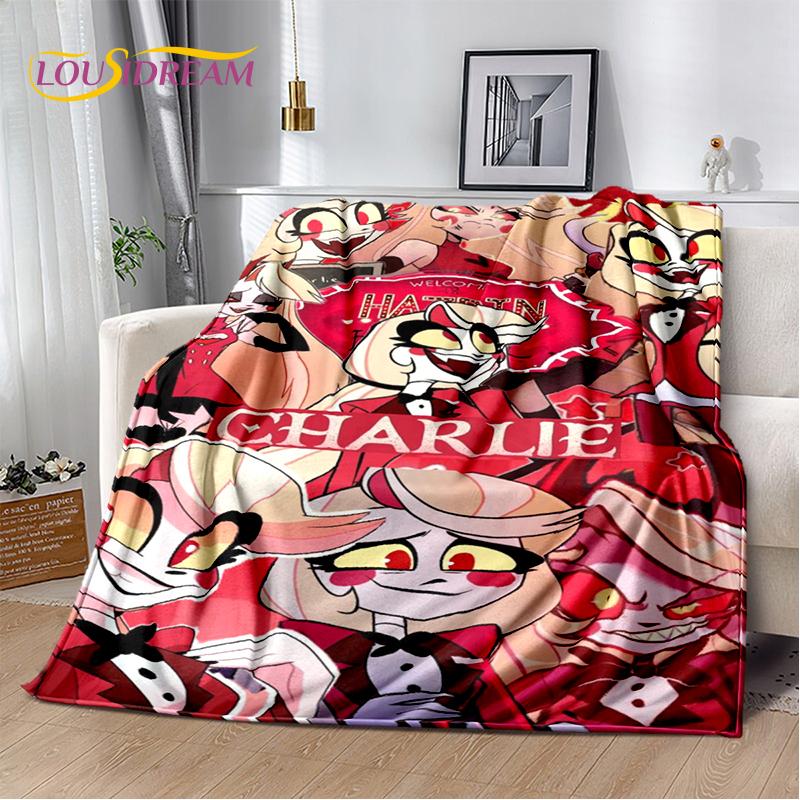 2025 H-Hazbin Hotel Чарли Мультяшное Мягкое Одеяло, Мягкий Плед для Дома Спальни Кровати Дивана Пикника Путешествия Покрывало Детский Подарок