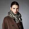 Women Leopard Print Scarf Soft Warm Thick Shawl Vintage Animal Pattern Neck Wrap Fashion Winter Scarves for Coat Matching
