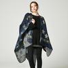 DX New European and American Women's Star Color Bar Imitation Cashmere Shawl Super Long Thickened Foreign Trade Variety Multi-purpose Shawl