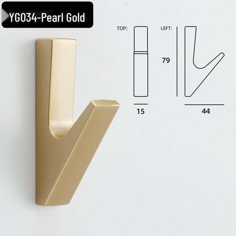 Nordic Aluminum Alloy Coat Hook for Bedroom and Entrance Hall
