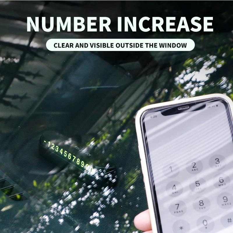 Автонаклейка Карточка временной парковки на авто Наклейка с номером телефона Для Skoda Octavia Fabia Rapid Yeti Kodiaq Superb Octavia