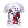 Fashion 3D Santa Claus Print Men's T Shirt Hip Hop Trend Harajuku Short Sleeve Tee Casual O-neck Top Oversized Christmas T-shirt
