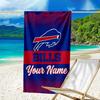 Custom Name Beach Towel Buffalo basketball Logo Beach Towel, Soft Microfiber, Gift for Her/Him, Birthday, for Pool, Beach, Travel, Fan gifts