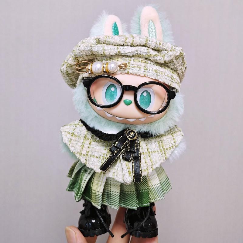 Labubu Doll Outfit Set With Cape Skirt Hat Shoes Optional Glasses Fashion Collection 1st 2nd 3rd Gen Figures