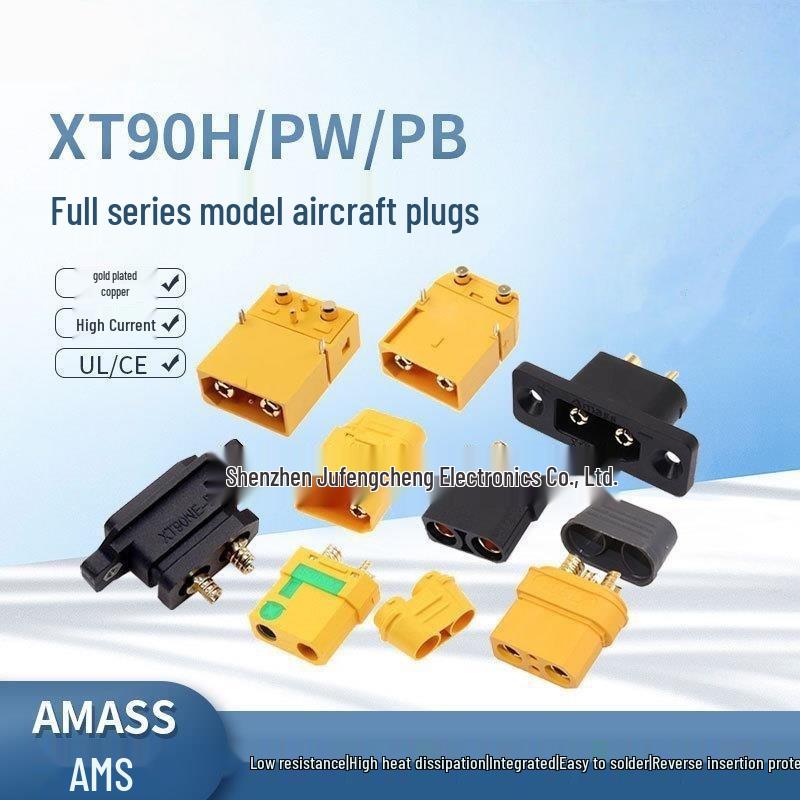 Высокоточный разъем XT90H-F (папа-мама) для литиевых батарей модельных самолетов (XT90S, XT90E-M)