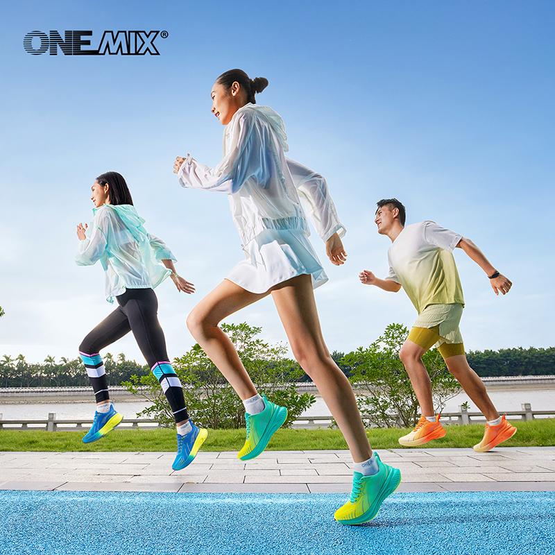 onemix 2024 новый стиль, амортизирующие кроссовки для мужчин, спортивная обувь, Нескользящие уличные спортивные кроссовки для занятий спортом в тренажерном зале, фитнес-прогулки