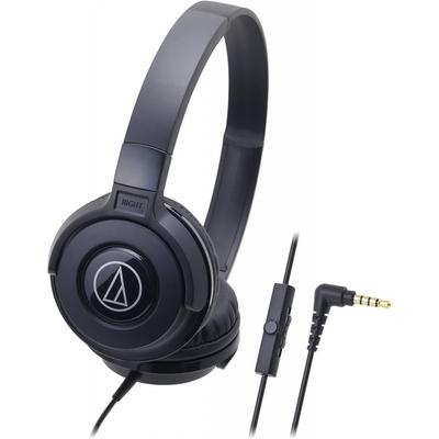Портативные наушники Audio Technica Ath S100is Bk HeadphOnes для проводных смартфонов, для мониторинга улиц, черные, с микрофоном и пультом дистанционного управления