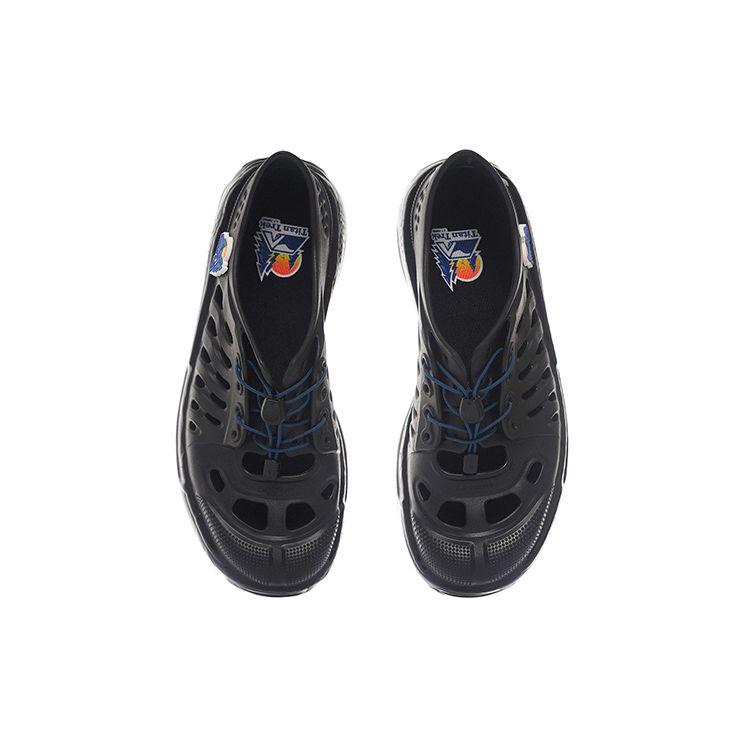 Li Ning Pangu Trek EVA амортизирующие нескользящие износостойкие дышащие легкие повседневные туфли с низким верхом мужские повседневные туфли черного цвета AZGS017-3