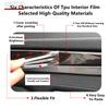 For PORSCHE PANAMERA SPORT TURISMO 17-21 Car Interior Center Console Transparent TPU Protective Film Anti-scratch Repair Film